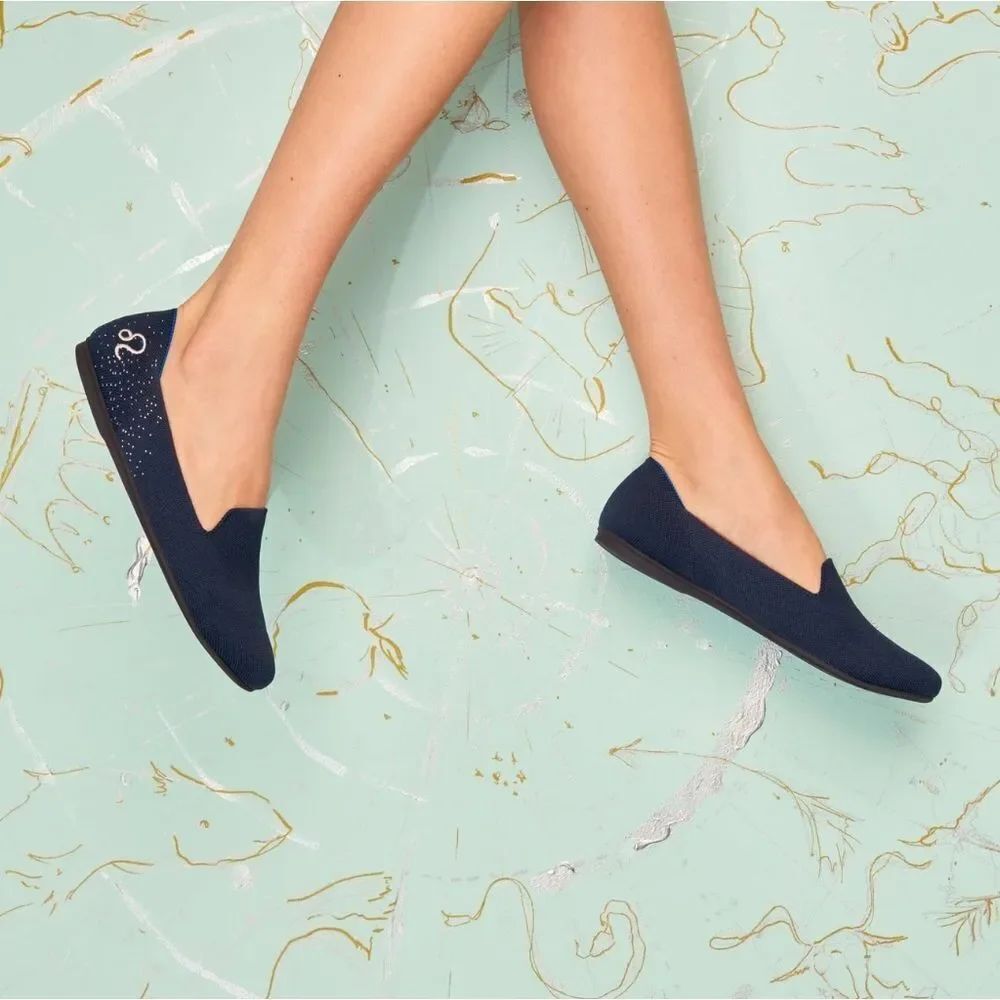 NWOB Rothy's Navy Blue Pisces Loafer Shoes